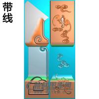 蝙蝠精雕图（BF-252)