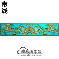 博古柜蝙蝠抽屉板513精雕图(BF-640)