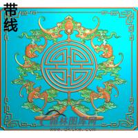 仿古博古柜蝙蝠917精雕图(BF-646)