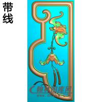 靠背边柱角花精雕图(BF-655)