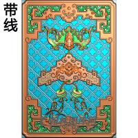 靠背侧蝙蝠精雕图(BF-656)