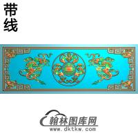 沙发扶手内侧板489+163精雕图(BF-663)