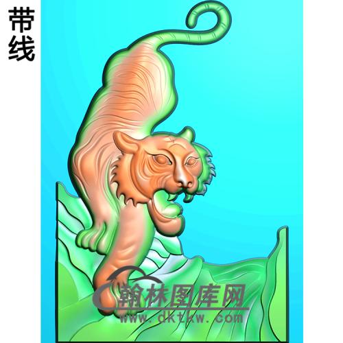 DW-040-动物系列老虎精雕图(H-001)