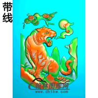 QTDW-325-老虎精雕图(H-007)