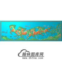 37八骏雄风(好)无线精雕图(JM-003)