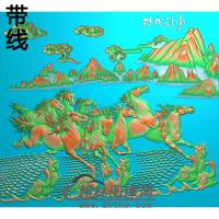 骏马图002_AUTOSAVE精雕图(JM-050)