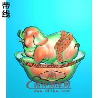 DW-042-动物系列小猪精雕图(Z-002)