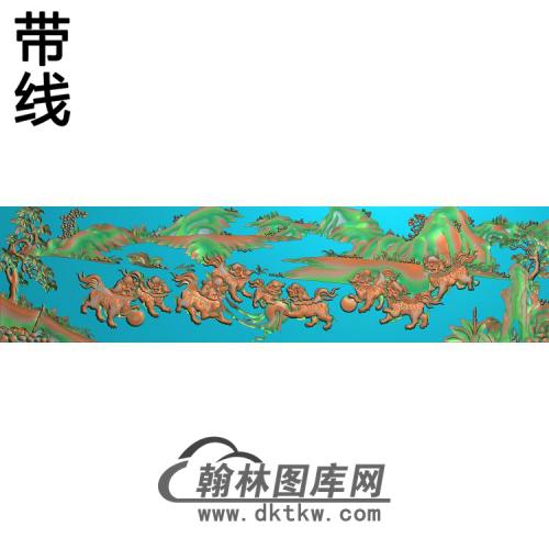 QL-310-麒麟精雕图（QL-029）