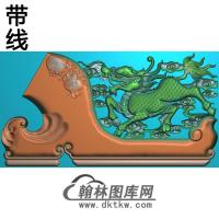 脑耳朵麒麟 (2)精雕图（QL-057）