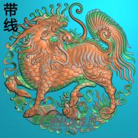 麒麟兽精雕图（QL-066）