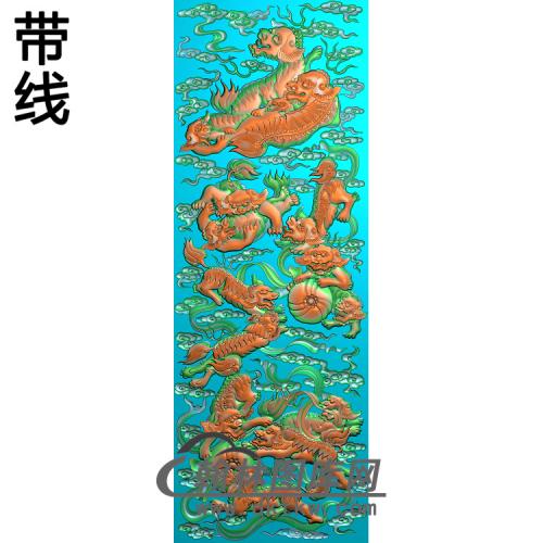 SZ-302-群狮精雕图(SZ-020)