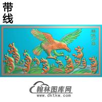 DW-111-动物系列鹰有线精雕图（HNY-009）