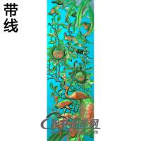 MD-105-牡丹鸟100精雕图（HKQ-011）