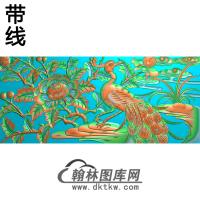 QTZW-000011-孔雀39精雕图（HKQ-017）