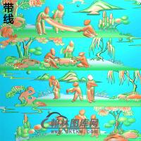 沙发靠背精雕图(QQSH-012）