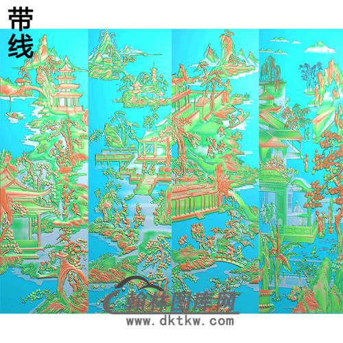 山水建设精雕图(SSTT-011）