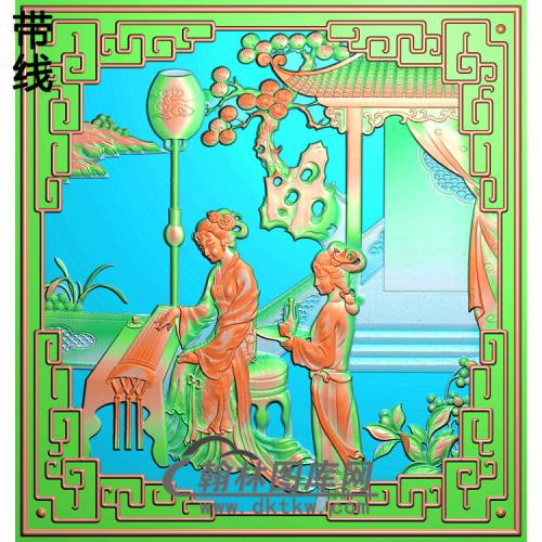 QQSH-110琴棋书画精雕图(SSRW-014)