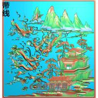 SSJZ-3039-正小门板3精雕图(SSRW-052)