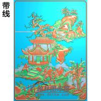 SSRW-3019-书柜金典1山水人物精雕图(SSRW-069)