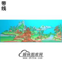 SS-007山水一套东艺4精雕图（SSFJ-045）