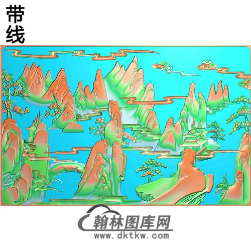 SS-074-山水系列精雕图（SSFJ-053）