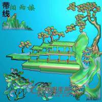 SSJZ-2013高山流水精雕图（SSFJ-140）