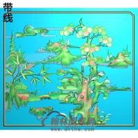 SSJZ-2241山水建筑有线精雕图（SSFJ-157）