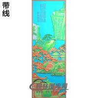 SSJZ-3021-山水4精雕图（SSFJ-166）