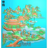 CTBB-2339-背板有线精雕图(SSRW-006)