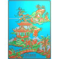 SSRW--6042书柜金典1山水人物精雕图(SSRW-074)