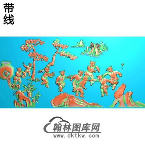 b百子精雕图（TZ-009）