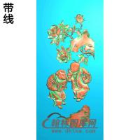 月季童子精雕图（TZ-146）