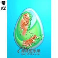 GG-8006-关公有线精雕图(GG-007)