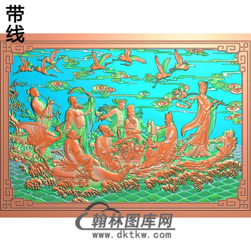 BX-003精品八仙过海精雕图(BX-010)