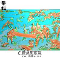 BX-004八仙床中精雕图(BX-012)
