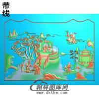 BX-0013-八仙精雕图(BX-032)