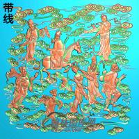BX-7011八仙过海AA线精雕图(BX-068)