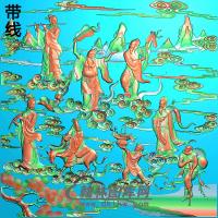 BX-8007-八仙精雕图(BX-091)