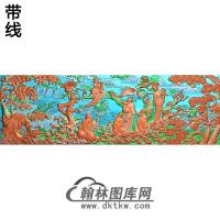 BX-8032-八仙过海精雕图(BX-110)