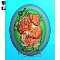 GYF-8034- 卡通八仙6有线精雕图(BX-125)