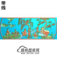YN-724-精品八仙过海图QW精雕图(BX-143)