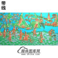 八仙过海C精雕图(BX-161)