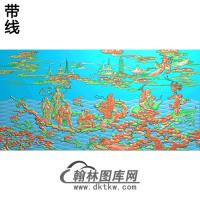 八仙过海精雕图(BX-163)