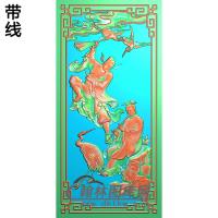 靠背八仙朝国舅，韩湘子 g精雕图(BX-179)