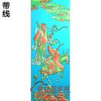 靠背八仙吕洞兵，张国老精雕图(BX-180)