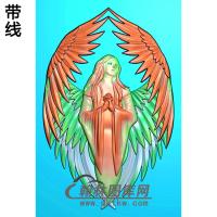 天使 人物精雕图(XF-071)
