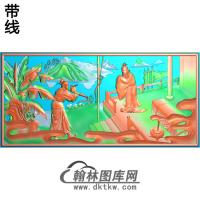 金台拜将精雕图(GD-074)