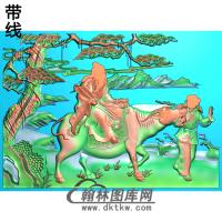 GD-014-孔子出关精雕图(GD-076)