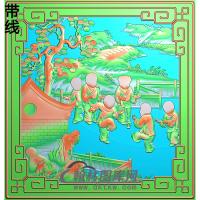 GD-7002童子精雕图(GD-109)