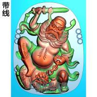 GDRW-4256钟魁挂件图精雕图(GD-186)